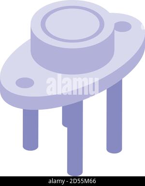 Battery voltage regulator icon, isometric style Stock Vector