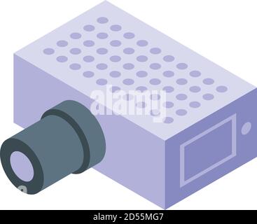 Voltage regulator component icon, isometric style Stock Vector