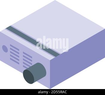 Voltage regulator box icon, isometric style Stock Vector