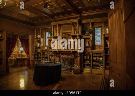 Interior photos of the Winchester Mystery House in San Jose California Stock Photo