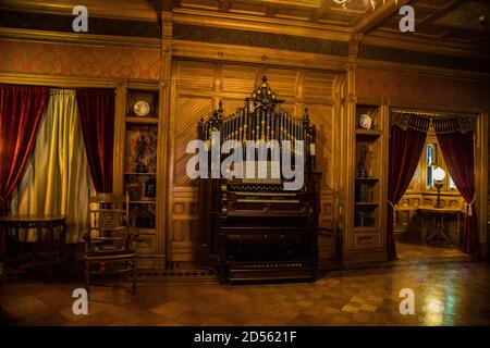 Interior photos of the Winchester Mystery House in San Jose California Stock Photo