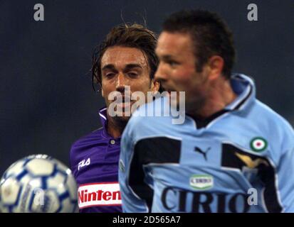 Lazio S Yugoslav Player Sinisa Mihajlovic In Action During The Third Tournament Of The Italian Soccer Cup September 24 2000 Mihajlovic Wears An Iron Mask To Protect His Cheekbone Which Was Injured September