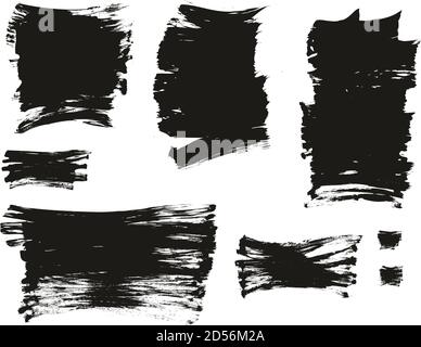 Social Media Background Set Of Flat Fan Brush Thin Long Background High Detail Abstract Vector Background Set Stock Vector