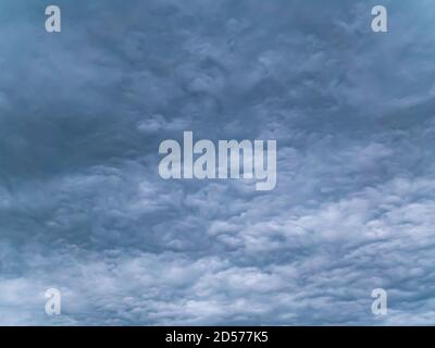 Cloudy landscape of stormy sky before rain. Stock Photo
