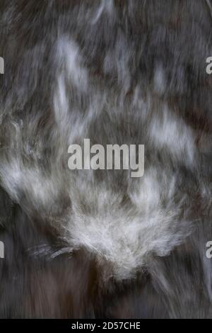 Turbulent river water with motion blur Stock Photo