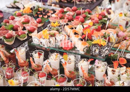 Buffet Brunch Food Eating Festive Cafe Dining Concept Stock Photo