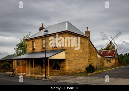 Famous Callington Mill in the town of Oatlands. Stock Photo