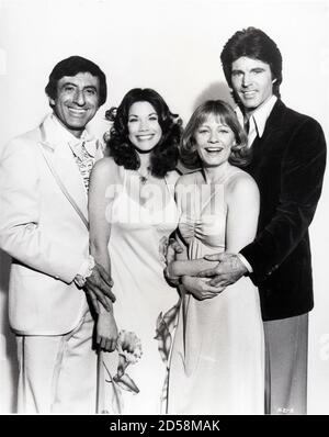 Jamie Farr, Barbie Benton, Patty Duke Astin & Rick Nelson from a 1978 publicity photo for the TV show, The Love Boat. Stock Photo