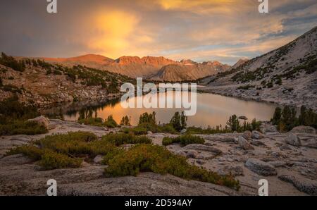 Sunset Over the Mono Divide, Inyo National Forest, California, USA Stock Photo