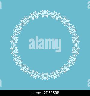 Geometric ornament. Round frame in vintage style. EPS10 Stock Vector