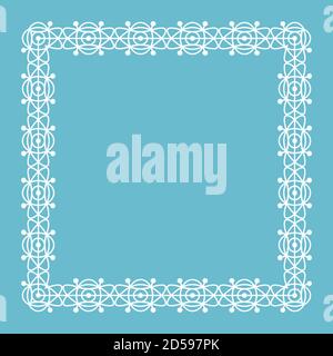 Geometric ornament. Square frame in vintage style. EPS10 Stock Vector