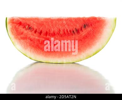 half of fresh watermelon isolated on white background Stock Photo