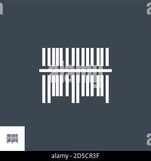 Bar Code related vector glyph icon. Stock Vector