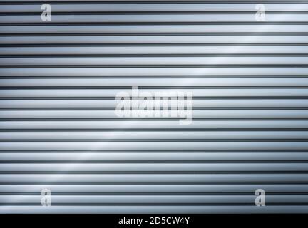 metal shutters or blinds ,abstract background with diagonal light ray Stock Photo