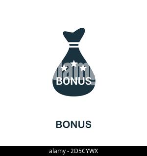 Bonus icon. Simple element from loyalty program collection. Filled Bonus icon for templates, infographics and more Stock Vector