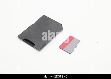 A picture of memory card on white background Stock Photo