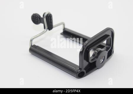 A picture of mobile holder on white background Stock Photo