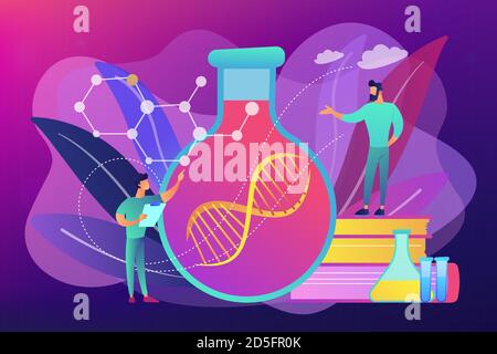 Gene therapy concept vector illustration. Stock Vector