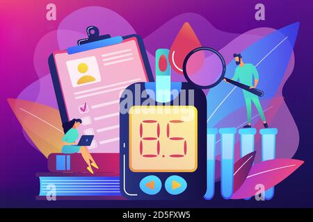 Diabetes mellitus concept vector illustration. Stock Vector