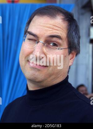 Steve Jobs, CEO of Pixar, poses at the premiere of the new computer animated film ' Toy Story 2' November 13 in Hollywood. [Tom Hanks and Tim Allen] provide the voice talents for the film's characters Woody and Buzz Lightyear, respectively. The film, produced by Pixar, opens November 24 in the United States. **DIGITAL IMAGE**