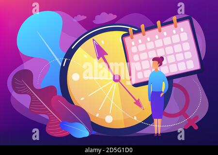 Menopause concept vector illustration. Stock Vector