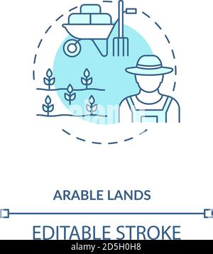 Arable lands concept icon Stock Vector Image & Art - Alamy