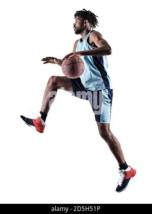 Young African-american Basketball Player On Dark Background Stock Photo 