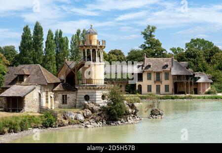 Marlborough Tower in the Queen's Hamlet near Versailles Palace - France Stock Photo