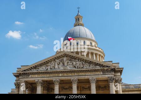 View of the Pantheon in the Latin Quarter - Paris, France Stock Photo