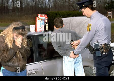 DUI or drunk driving arrest by police officer with Alcohol abuse among ...