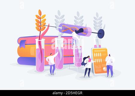 Genetically modified plants concept vector illustration Stock Vector ...