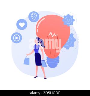 Consumer behaviour abstract concept vector illustration. Stock Vector