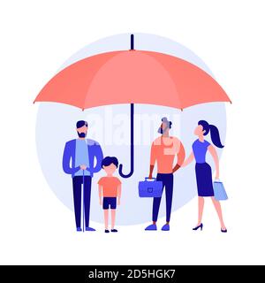 Consumer protection abstract concept vector illustration. Stock Vector