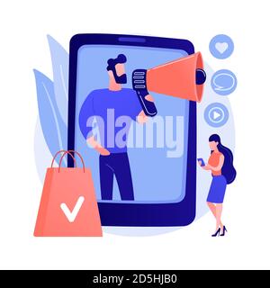 Brand advocate abstract concept vector illustration. Stock Vector