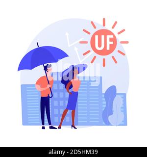 Ultraviolet radiation abstract concept vector illustration. Stock Vector