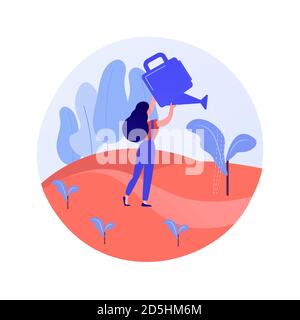 Reforestation abstract concept vector illustration. Stock Vector