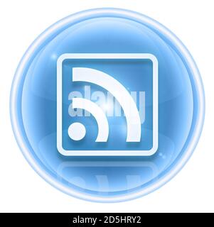 WI-FI icon ice, isolated on white background Stock Photo