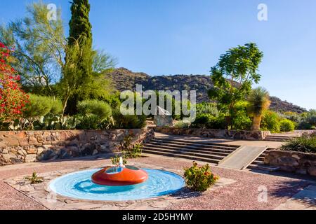 Taliesin West, Frank Lloyd Wright's Office Exterior View Stock Photo