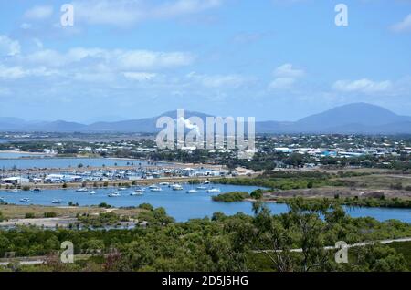 View of Bowen from lookout Queensland Stock Photo