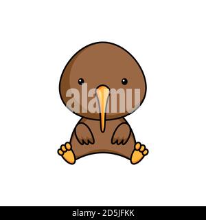 Kiwi Bird Australia Icon On White Background Vector Illustration Stock Vector Image Art Alamy