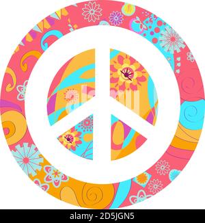 Peace sign vector illustration. Stock Vector