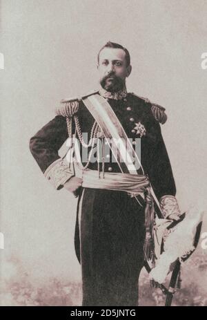 Albert I, Prince of Monaco Albert I (Albert Honore Charles Grimaldi; 1848 – 1922) was Prince of Monaco from 10 September 1889 until his death. He devo Stock Photo