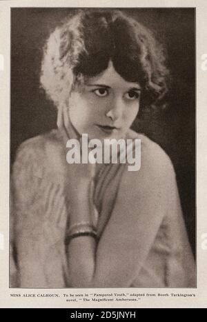 Silent film star Alice Calhoun, ca. early 1920s Stock Photo - Alamy