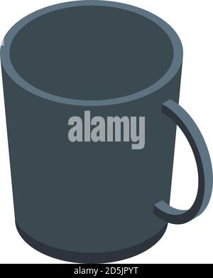 Espresso mug icon, isometric style Stock Vector