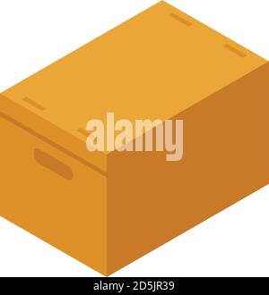 Isometric illustration with high cardboard Stock Vector Image & Art - Alamy