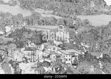 Saint Herent, Puy-de-Dome, Auvergne, France Stock Photo