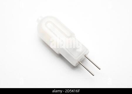 G4 led light bulb on white background Stock Photo