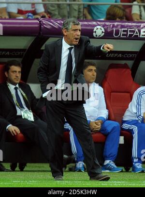 Greece's coach Fernando Santos Stock Photo