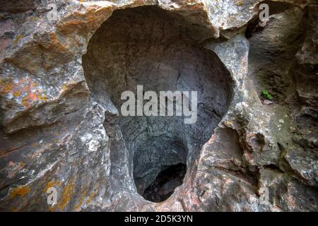 Natural Entrance to Wind Cave, Wind Cave National Park, South Dakota, United States of America Stock Photo