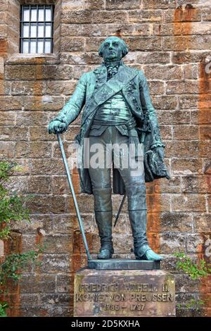Hohenzollern Castle, Baden-Württemberg/ Germany - September 10 2020: Statue of Frederick William III of Prussia Stock Photo